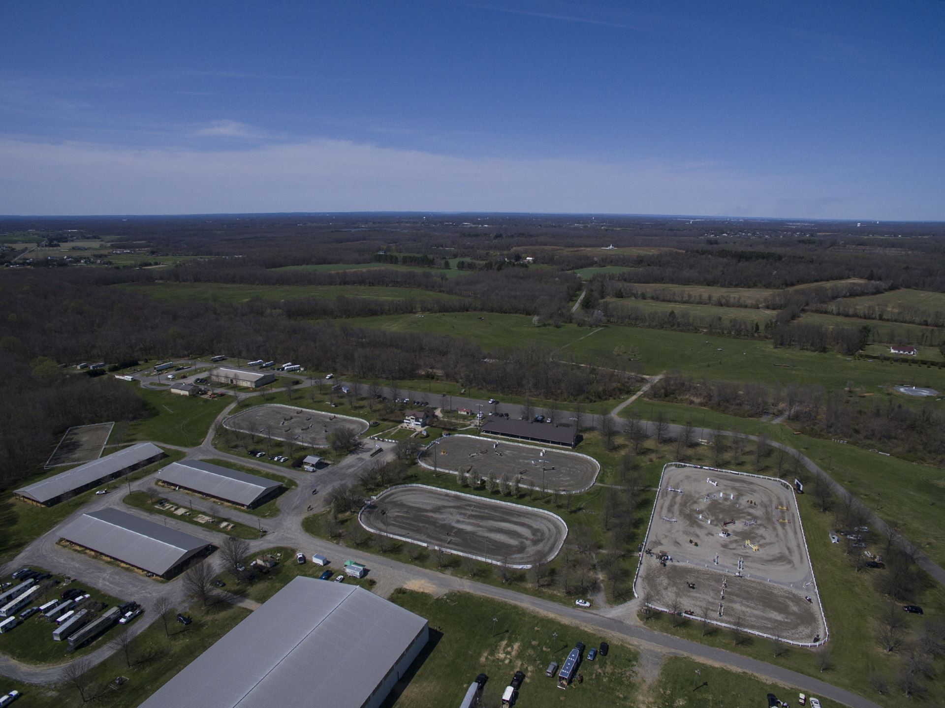 Aerial view of the Horse Park of New Jersey